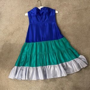 JCrew silk strapless dress